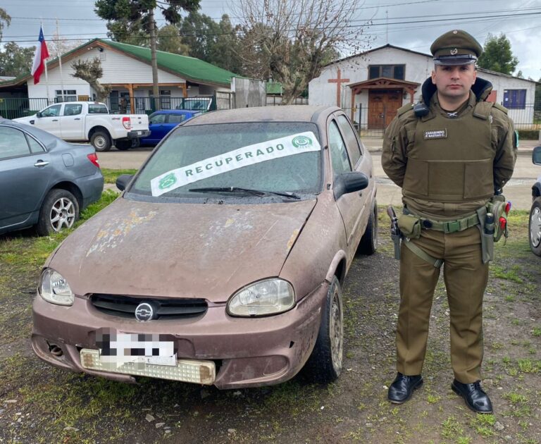 Carabineros de SEBV Ñuble recuperó vehículo que fue sustraído cuando era ofrecido en venta