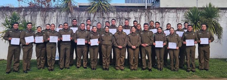 Carabineros de la región fueron certificados en temáticas de Derechos Humanos aplicados a la función policial