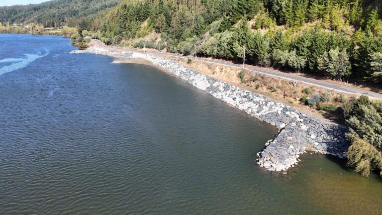 MOP finalizó construcción de enrocado de protección en la ruta costera de Coelemu