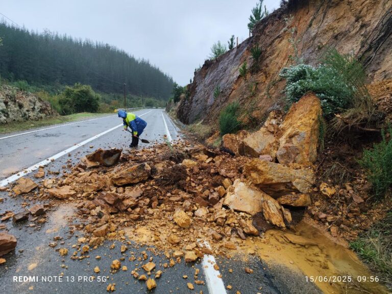 Dos caminos sin conectividad y ríos en alerta azul de crecidas es el balance del MOP ante intensas lluvias