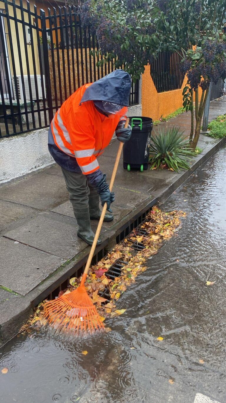 Municipio refuerza despliegue en terreno durante el frente climático