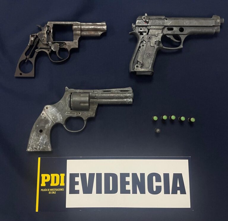 PDI detiene a sujeto en Coihueco por modificar armas de fuego en su domicilio