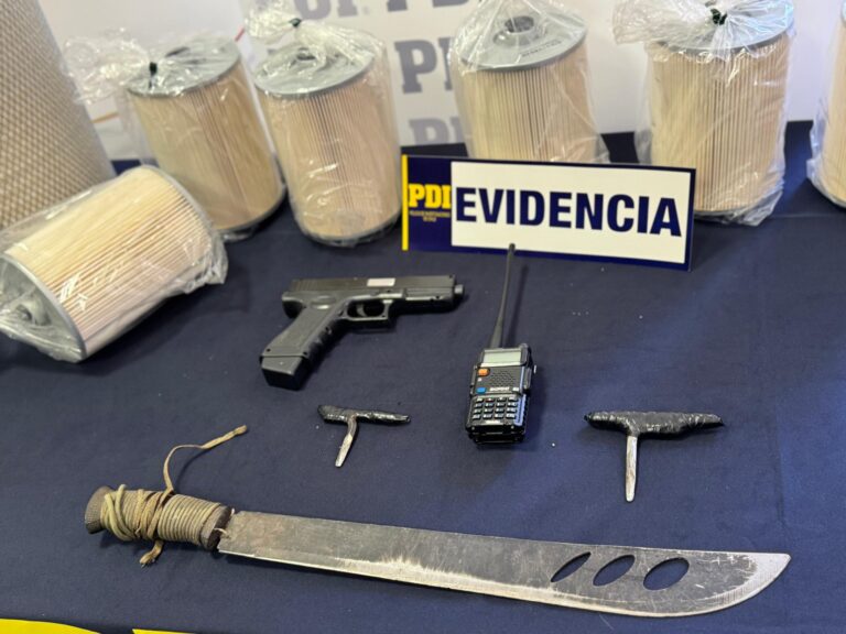 Detectives detienen en flagrancia a dos sujetos por robos en estacionamientos de centros comerciales en Chillán