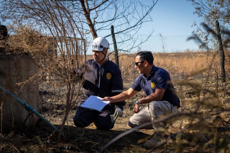 PDI Ñuble despliega fuerza de tarea para investigar incendios forestales
