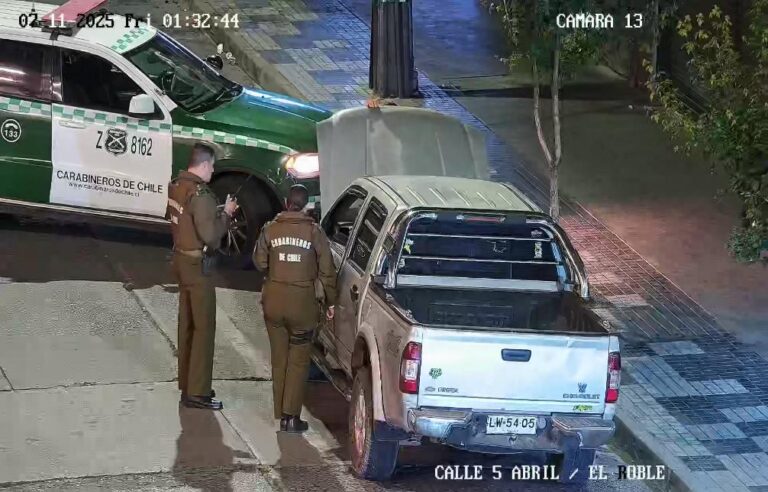 Recuperan vehículo en Chillán gracias a cámaras de seguridad de la Municipalidad