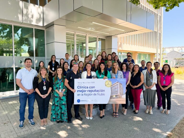 Clínica Andes Salud Chillán es reconocida como la institución de salud privada con mejor reputación en Ñuble en el primer ranking Merco Salud Chile