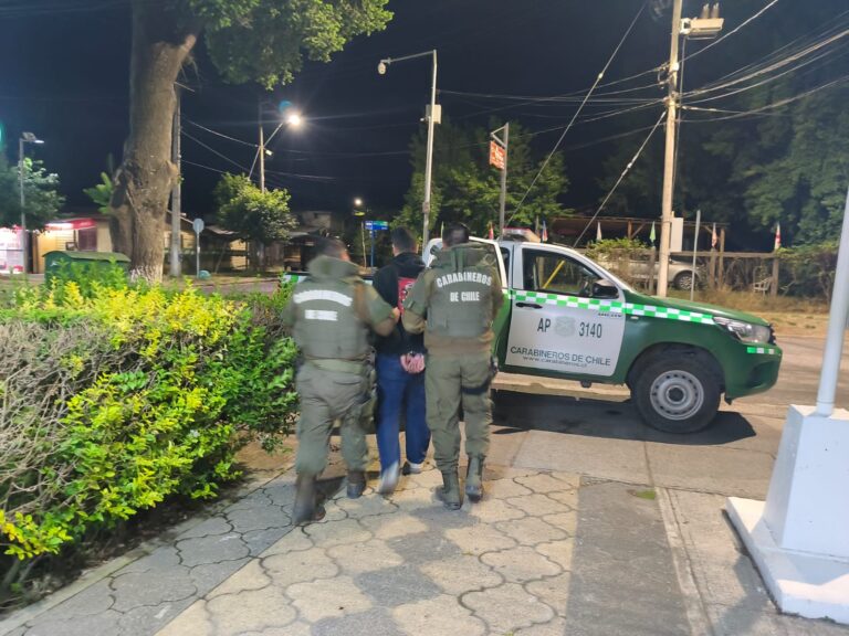 Carabineros detiene a sujeto por homicidio frustrado tras embestir a funcionario policial en San Fabián
