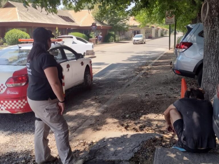 Detienen a sujeto robando cables eléctricos soterrados de la entrada norte de Chillán