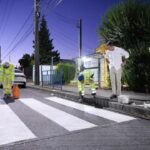 Municipio inicia demarcaciones de entornos de establecimientos escolares de Chillán