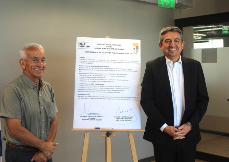 SLEP Valle Diguillín firmó convenio de colaboración con Municipalidad de Yungay