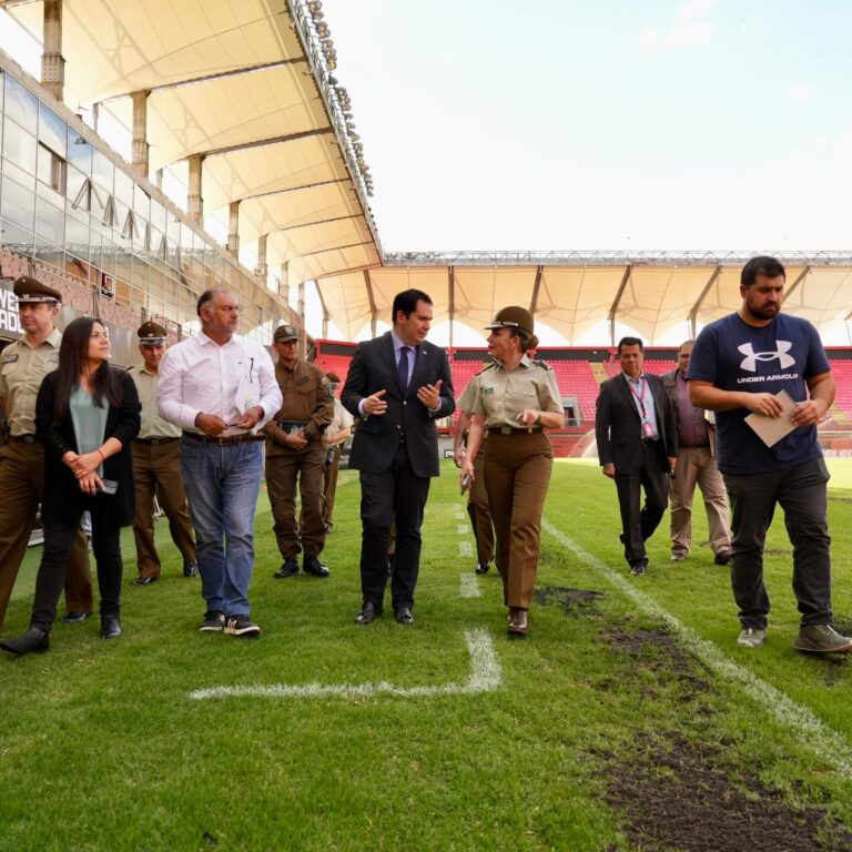 Delegado Presidencial y autoridades supervisan medidas de seguridad para partido entre Ñublense y Universidad Católica