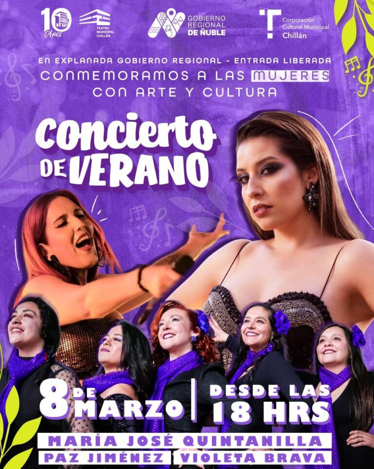 María José Quintanilla encabezará concierto gratuito por el Mes de la Mujer en Chillán