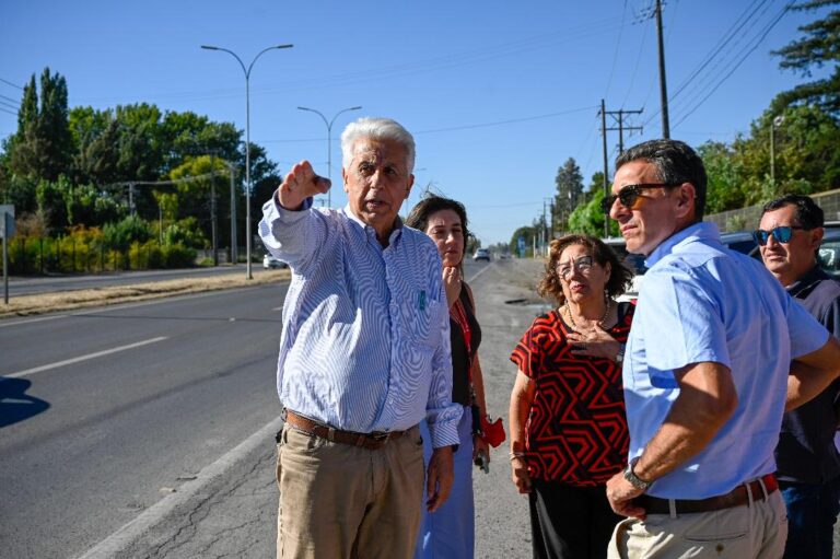 Municipalidad de Chillán repone alumbrado público robado en acceso norte de la ciudad