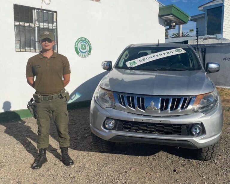 Carabineros del SEBV Ñuble recupera vehículo robado en Chillán y detiene a un sujeto por receptación